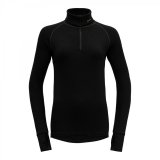 EXPEDITION dámský dvouvrstvý rolák s půlzipem Black
