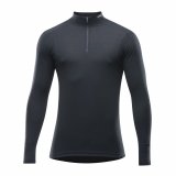 HIKING pánský polorolák s půlzipem Black