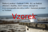 Dárkový certifikát 5000 Kč