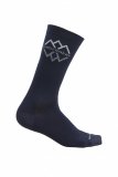 Mens Lifestyle Fine Gauge Crew, Midnight navy/Snow