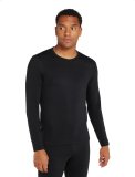 Mens Merino Blend Core Heavyweight LS Crewe , Black