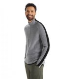 Mens Barein Crewe Sweater, Black/Snow