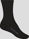 Mens Lifestyle Light Crew, Black
