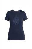 Wmns Merino 150 Tech Lite III SS Tee Hike Path, Midnight Navy