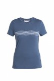 Wmns Merino 150 Tech Lite III SS Tee Mountain Lines, Dawn