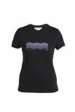 Wmns Merino 150 Tech Lite III SS Tee Contour Waves, Black