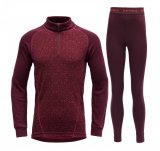 Devold ACTIVE juniorské triko s půlzipem + kalhoty
